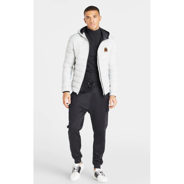 SikSilk Grey Packable Bubble Jacket - grey